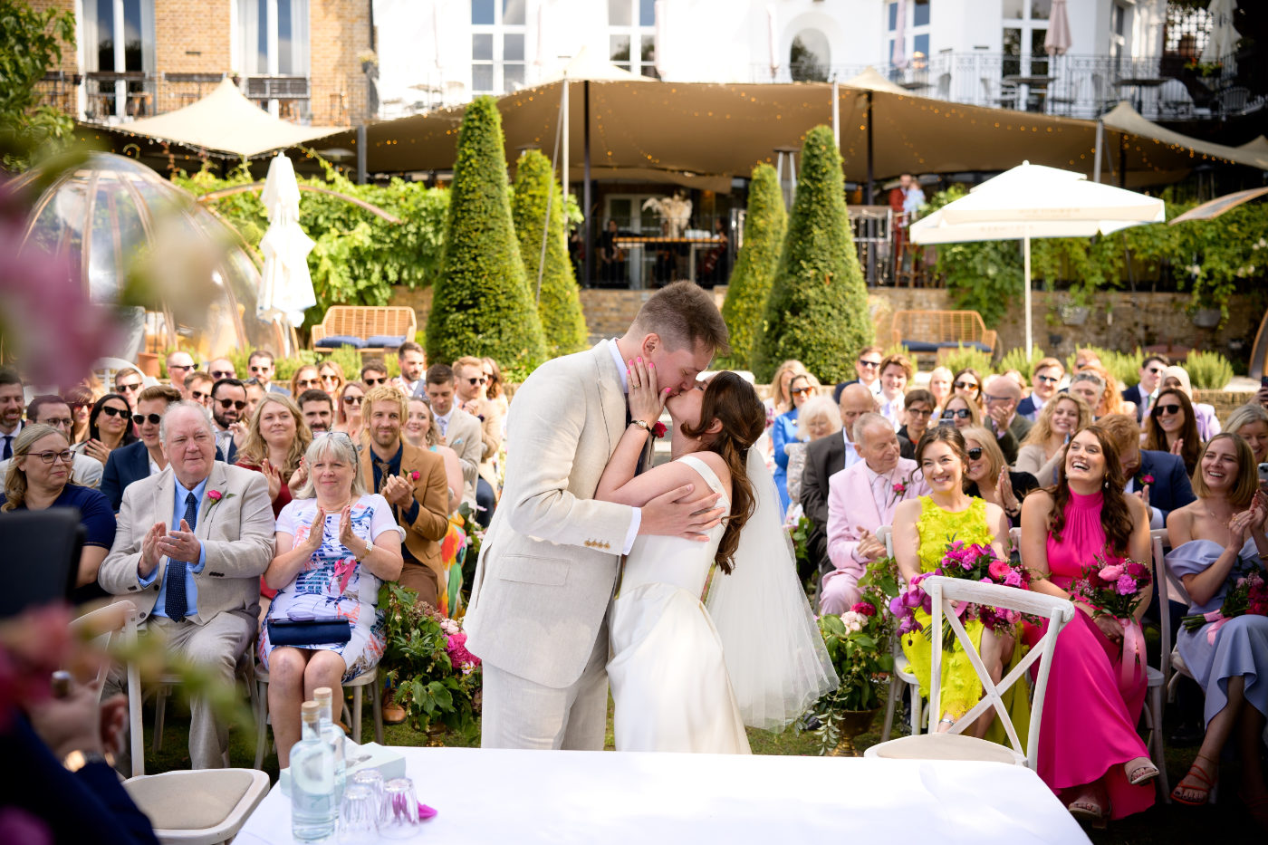 Vibrant Summer Wedding Flowers at Bingham Riverhouse